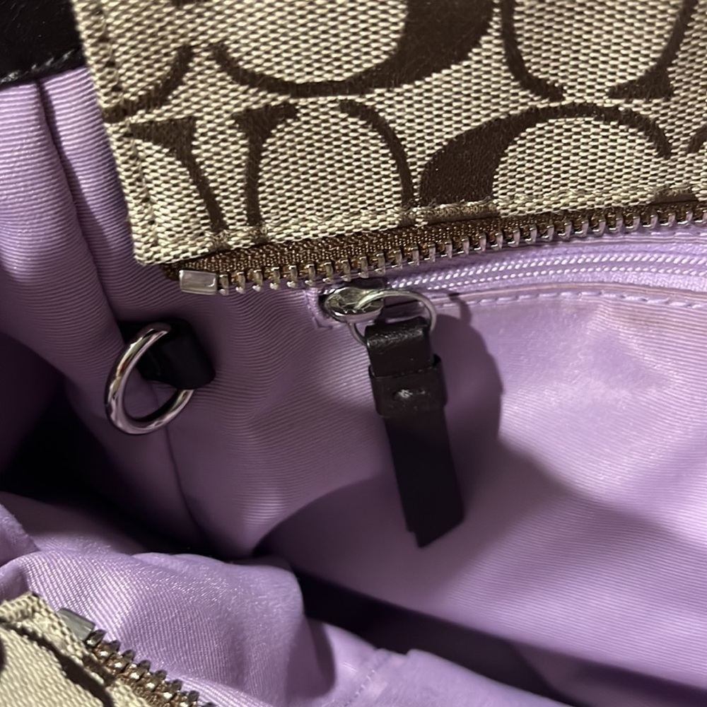 2009 Coach Pleated Signature East/West Gallery Tote Shoulder Bag - Picture 16 of 16